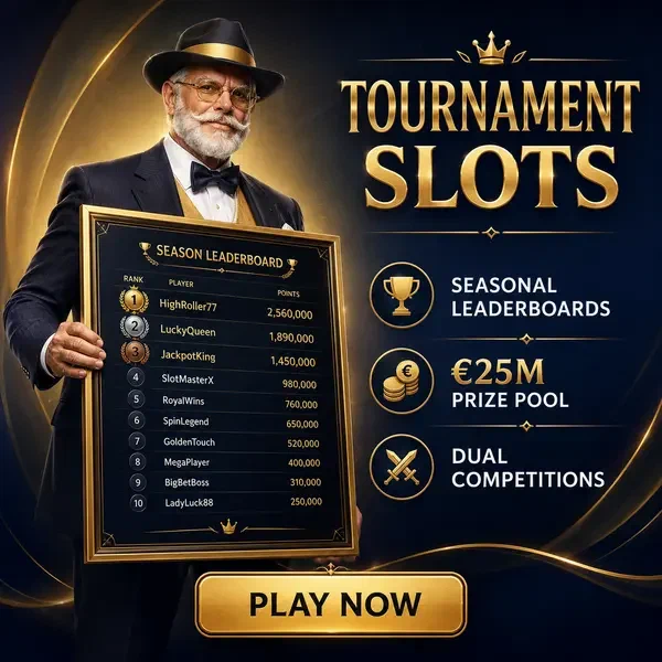 Le fondateur présente les classements de tournois sur le sol de jeu de machines à sous